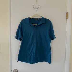 Ermenegildo Zegna Teal Polo Shirt